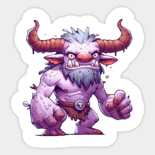 Forest Monster Illustration Sticker